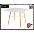 Special modern square mdf coffee table with beech legs